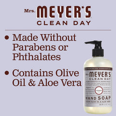 Mrs. Meyer's Clean Day 651318 Hand Soap Refill Lavender 33 fl oz Pack of 6