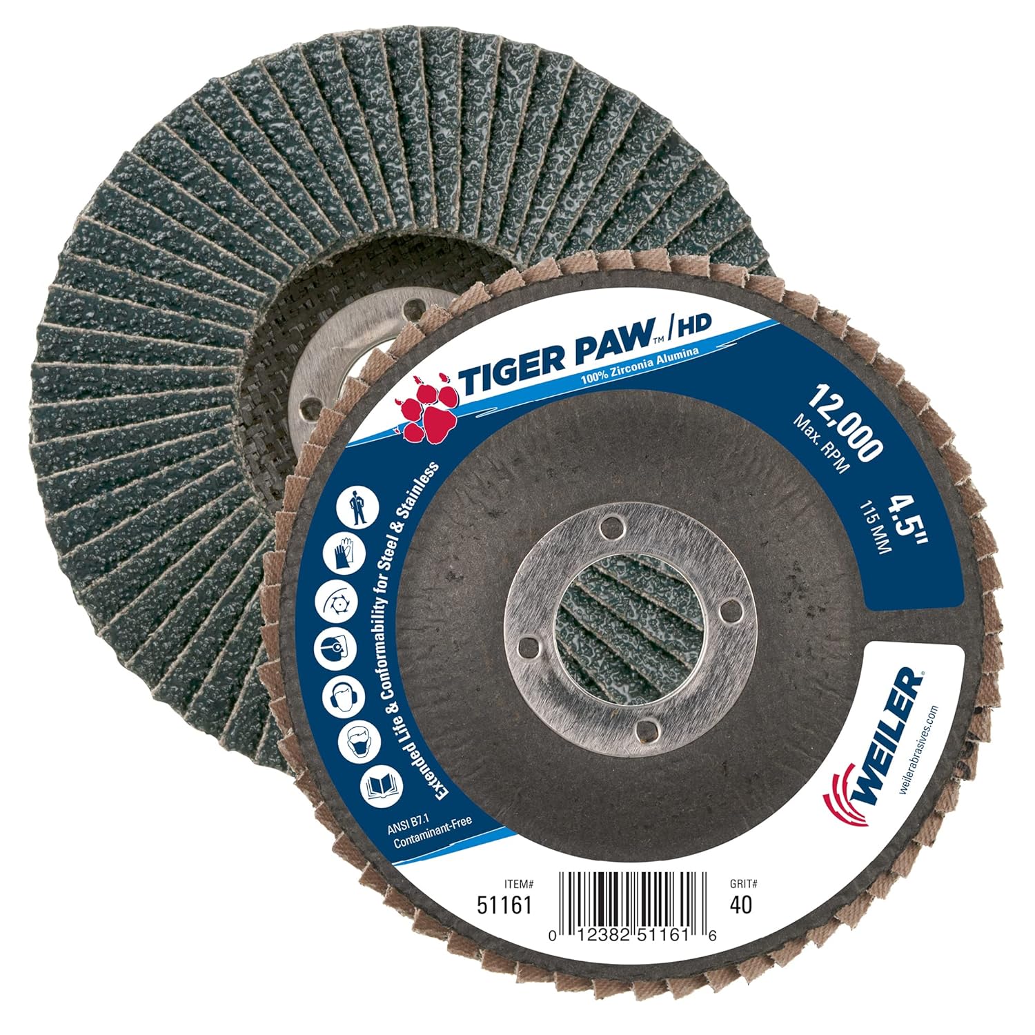 WEILER 51161 FLAP DISCS
