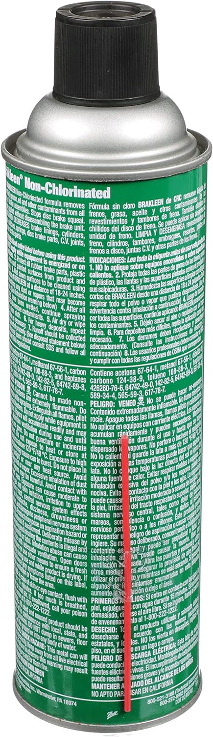 CRC INDUSTRIES CRC 05084 Brakleen Brake Parts Cleaner Non-Chlorinated 14 Wt Oz