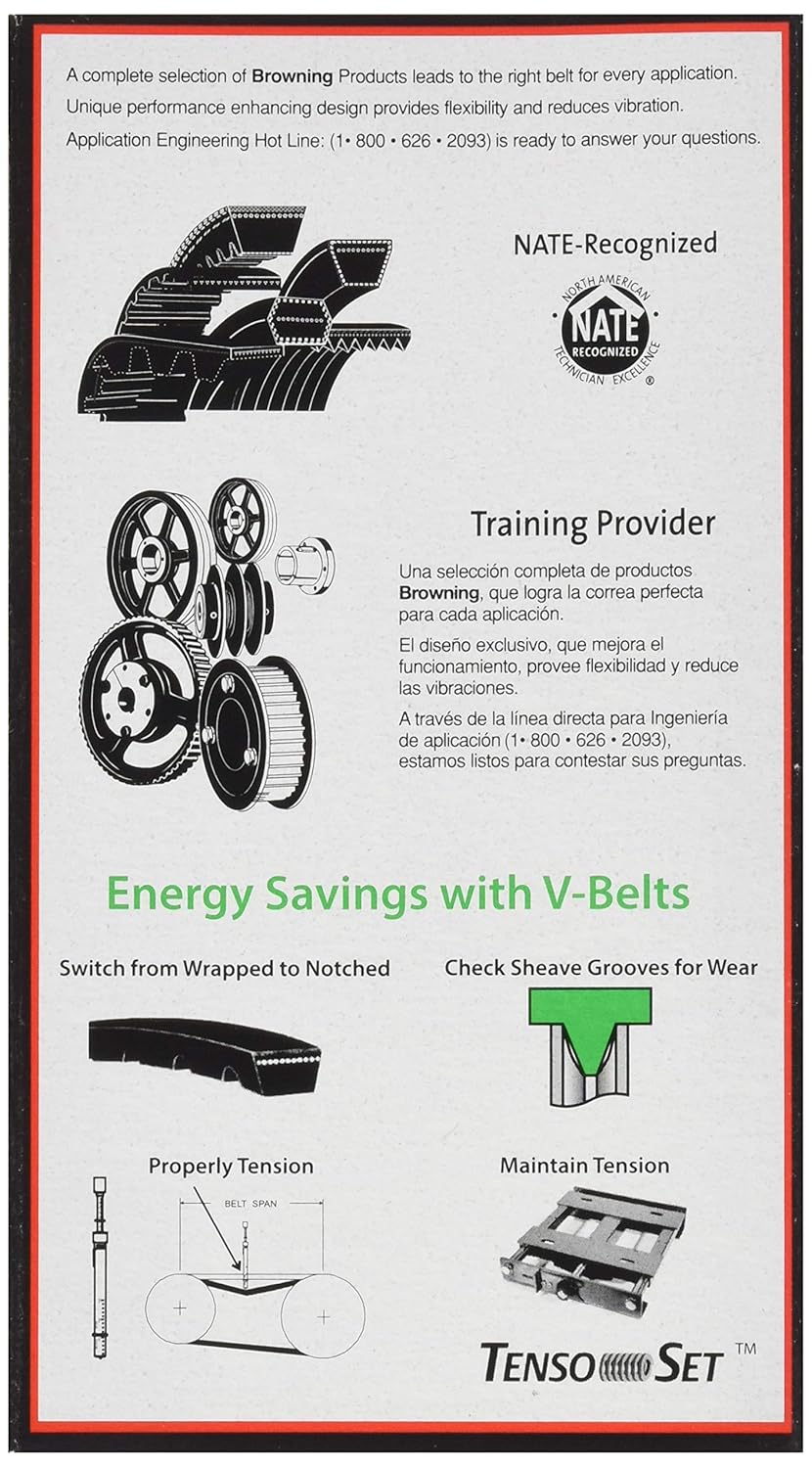 BROWNING Browning 4L410 V-Belt FHP 41 Inches