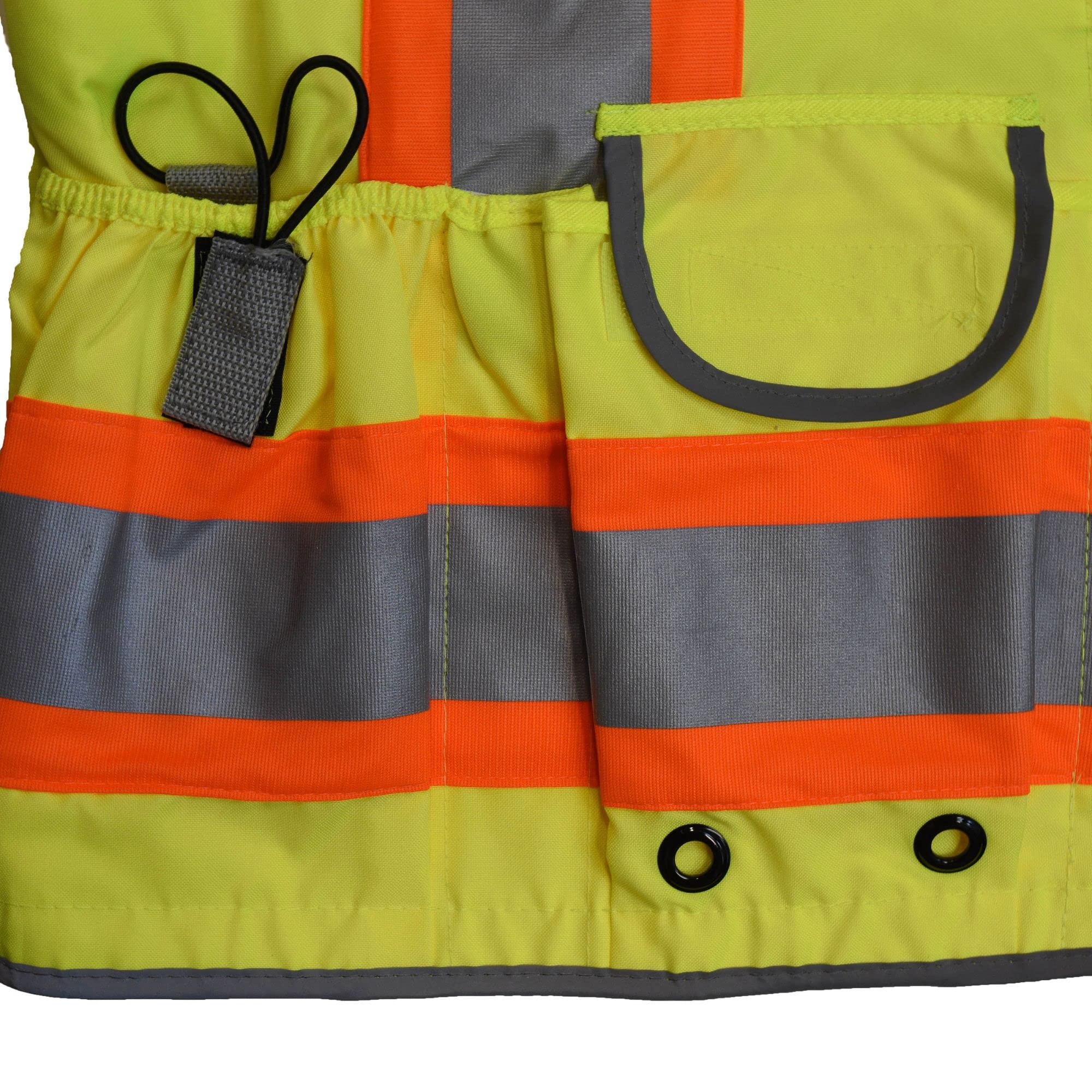 RADIANS Radians SV55-2ZGD-3X Heavy Duty Two Tone Engineer Vest with Padded Neck 3X-Large