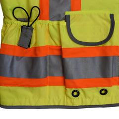 Radians SV55-2ZGD-3X Heavy Duty Two Tone Engineer Vest with Padded Neck 3X-Large