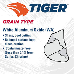 Weiler 57030 12 X 1/8 Tiger Ao Type 1 Large Cutting Wheel, A30S, 1 A.H, High Speed Saw (Pack of 25)