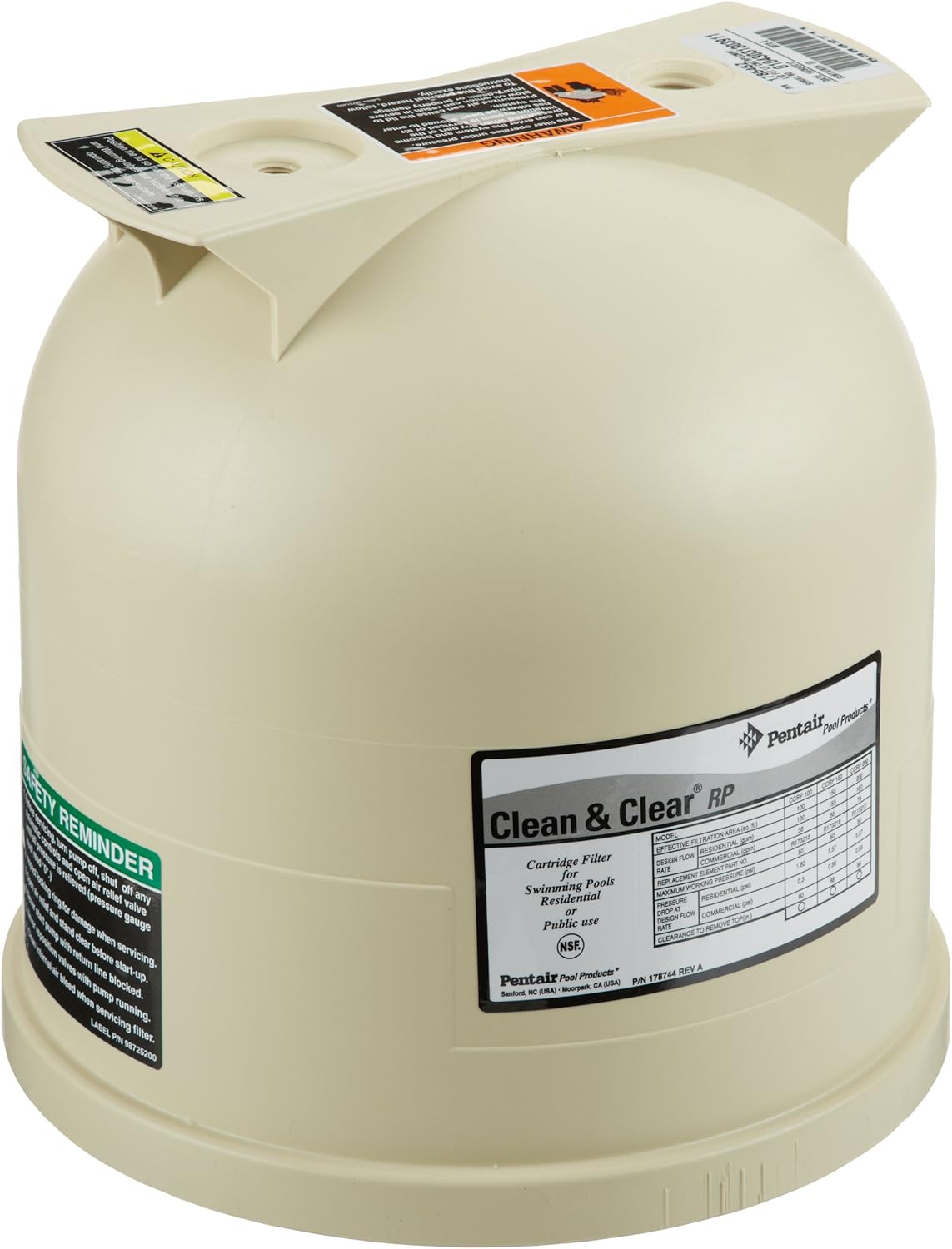 PENTAIR 178546Z POOL CARTRIDGE FILTERS