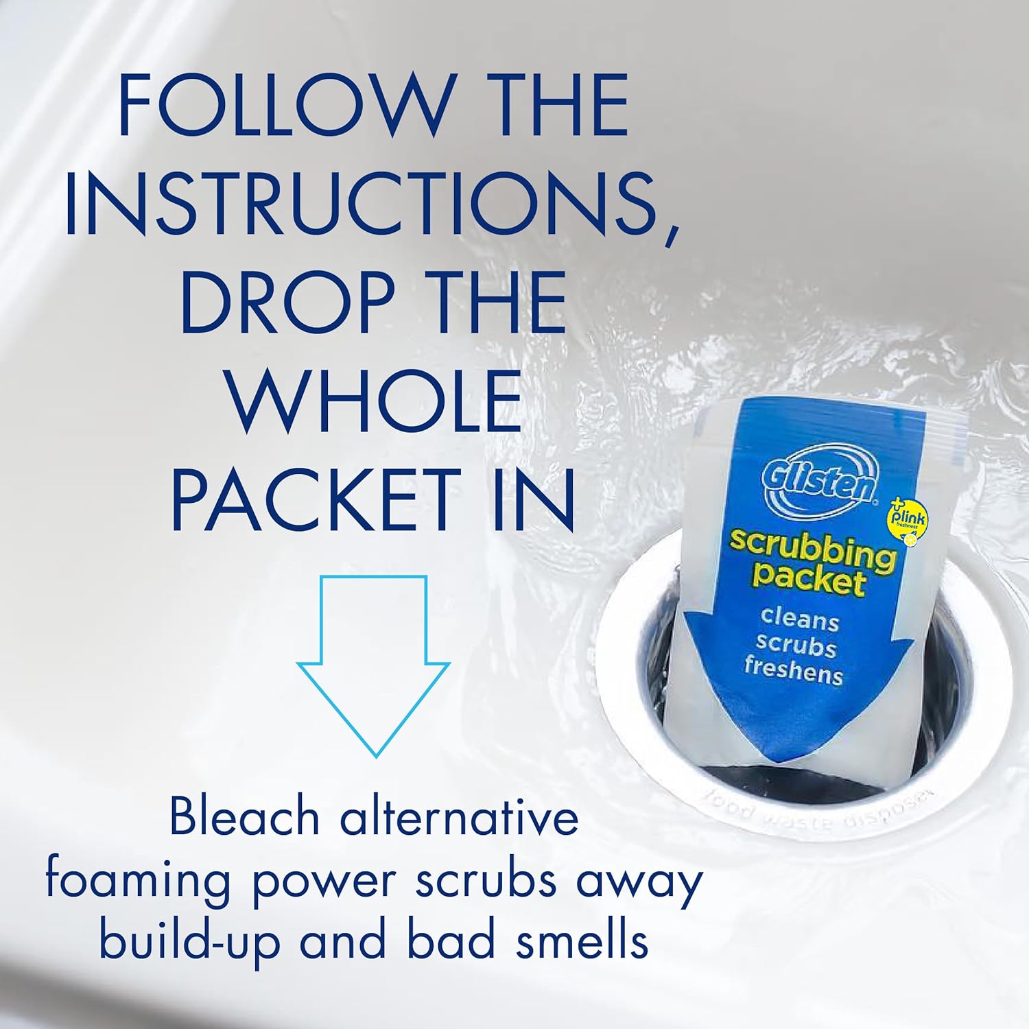 GLISTEN Glisten DP06N-PB Garbage Disposer Cleaner Odor Eliminator 4.9 Ounce Pack of 6