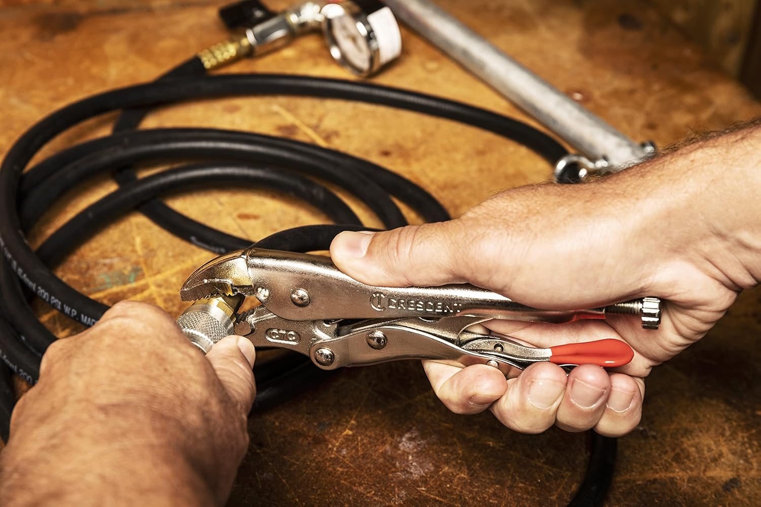 CRESCENT Crescent CLP2SETN-08 Locking Pliers 2 Pc. Curved Jaw Set with Wire Cutter