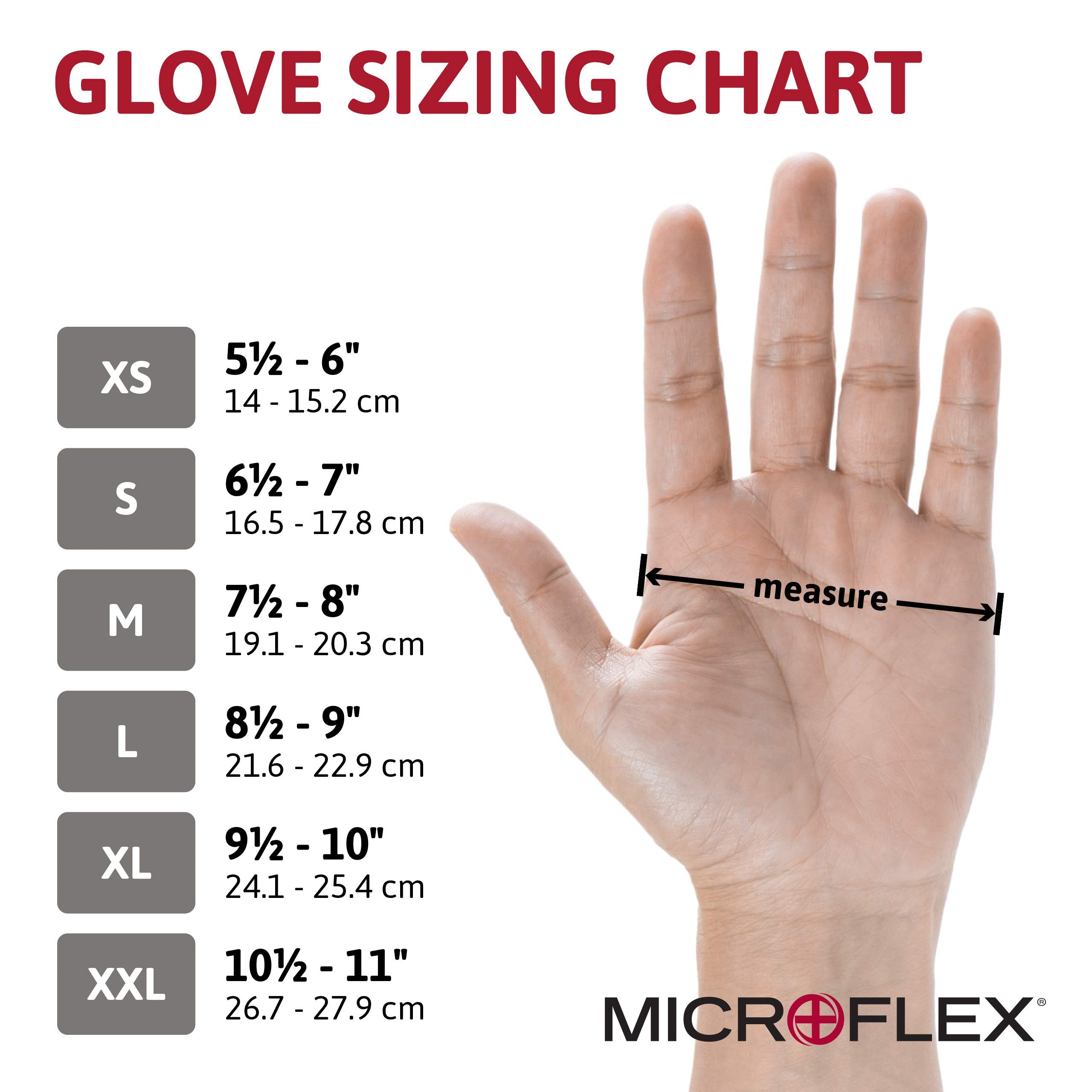 MICROFLEX Microflex 93260110 Nitrile and Neoprene Gloves - Chemical Resistant XX Large (Pack of 50)