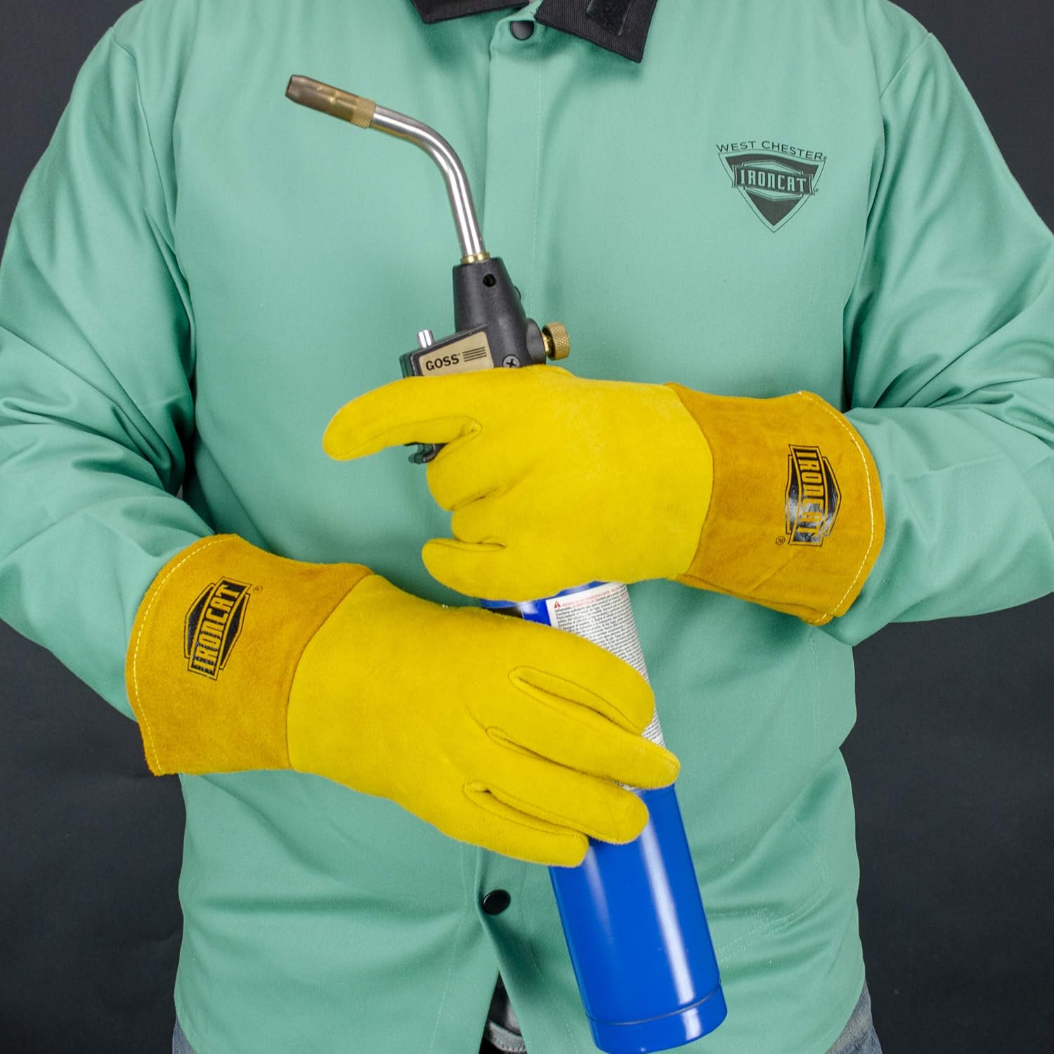 IRONCAT Ironcat 6030/M Welding Gloves Cowhide MIG Medium