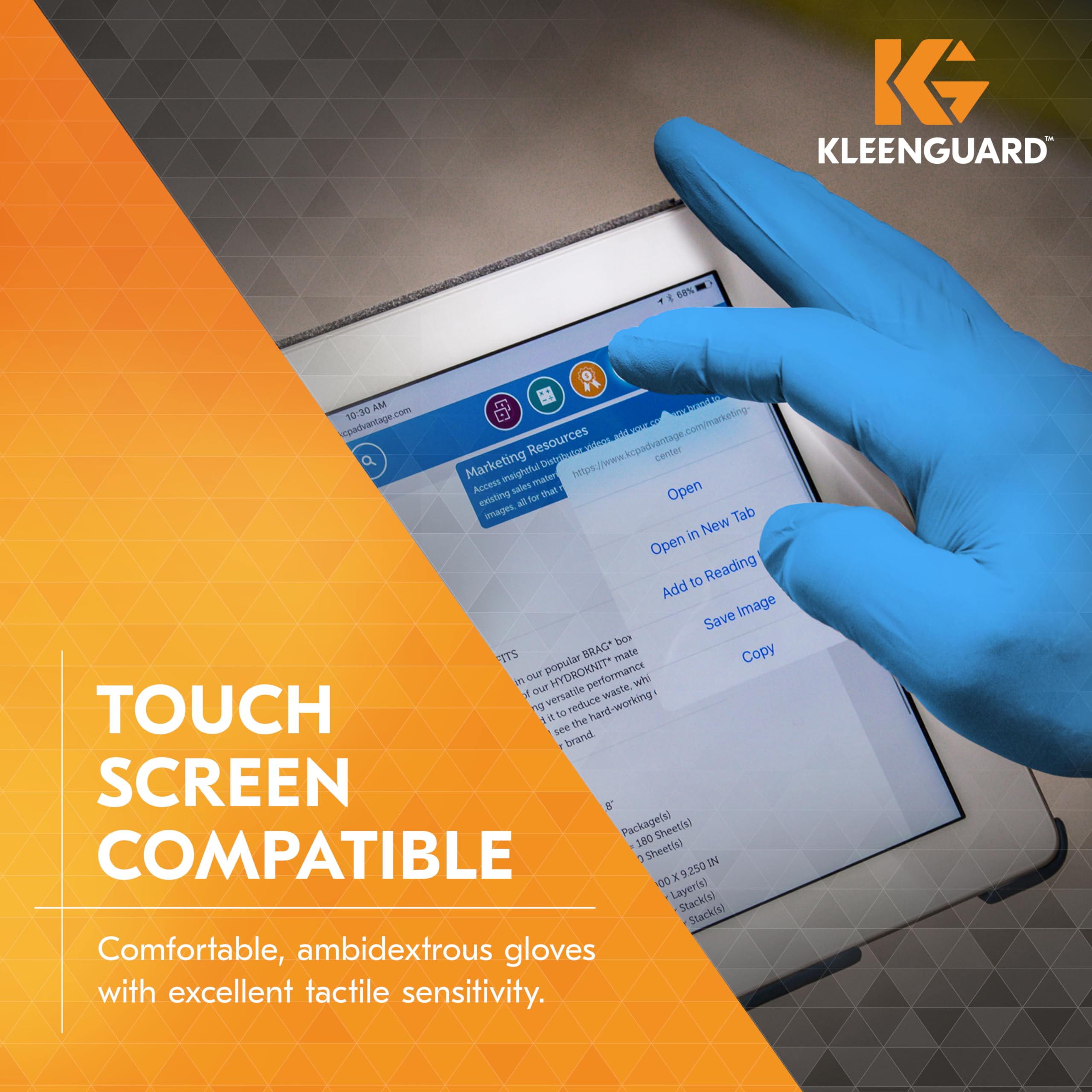 KLEENGUARD Kleenguard 54423 G10 2Pro Blue Nitrile Gloves 6 Mil Large 100 Gloves Box