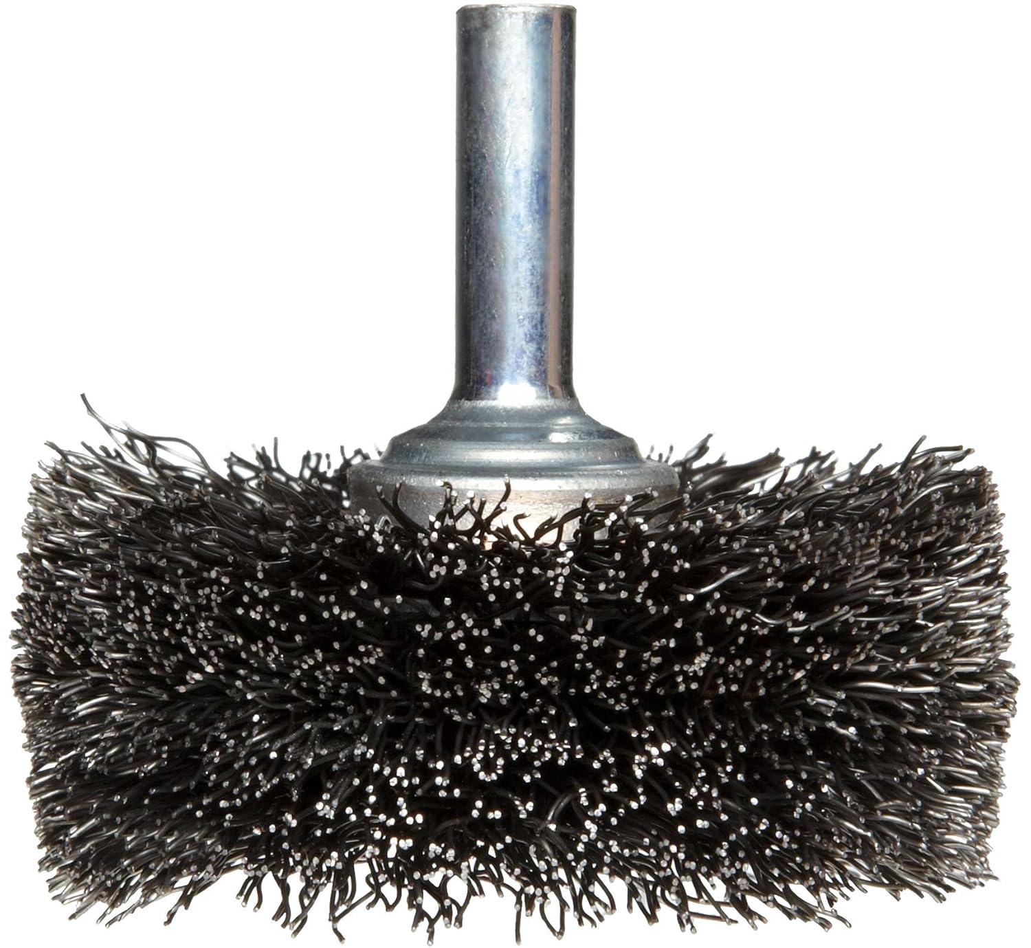 WEILER Weiler 17619 2 Inch Wide Face Stem-Mounted Crimped Wire Wheel 0118 Steel Fill 1/4 Stem
