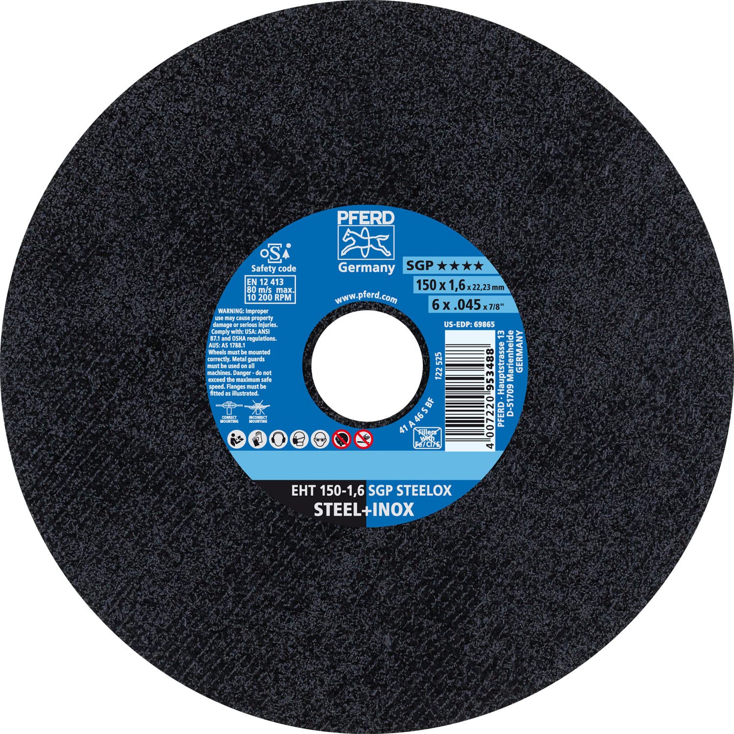 PFERD 69865 GRINDING & CUT OFF WHEELS