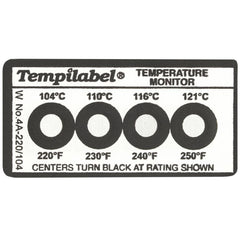 TEMPIL Tempil 26702 Temperature Indicating Label 77-93C 4-rating 10-pack