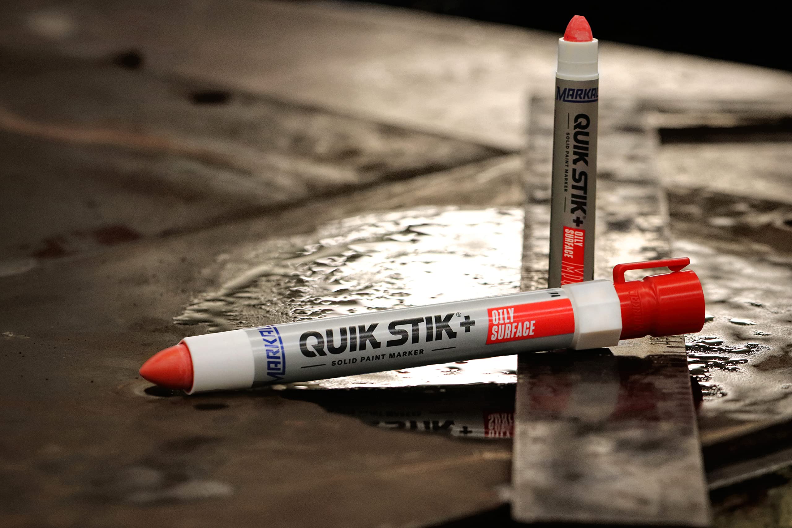 MARKAL Markal 28882 Quik+ Stik Oily Surface Solid Paint Marker 1 Count Pack of 12