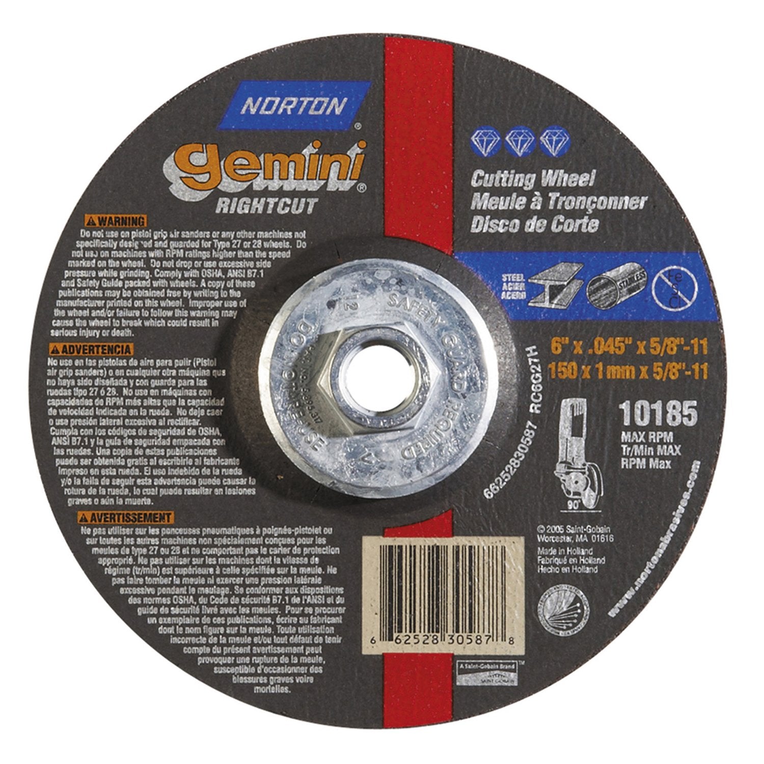 NORTON 66252830587 GRINDING & CUT OFF WHEELS