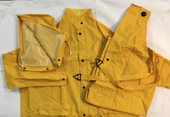 West Chester 4035/XXXL PVC Over Polyester 3Pcs Rain Suit Yellow Each