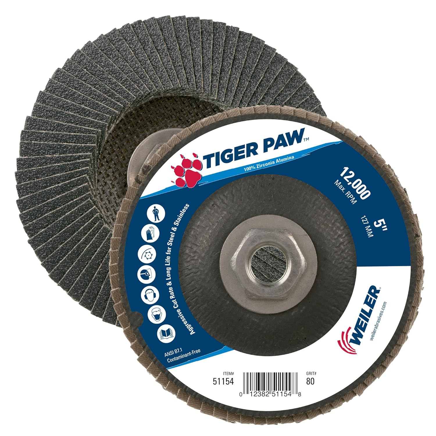 WEILER 51154 FLAP DISCS