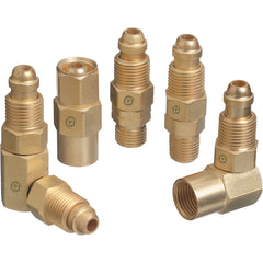 Western Enterprises AW-409 Adaptor - CGA 032 Nut/NIP 90-Degree Brass Elbow