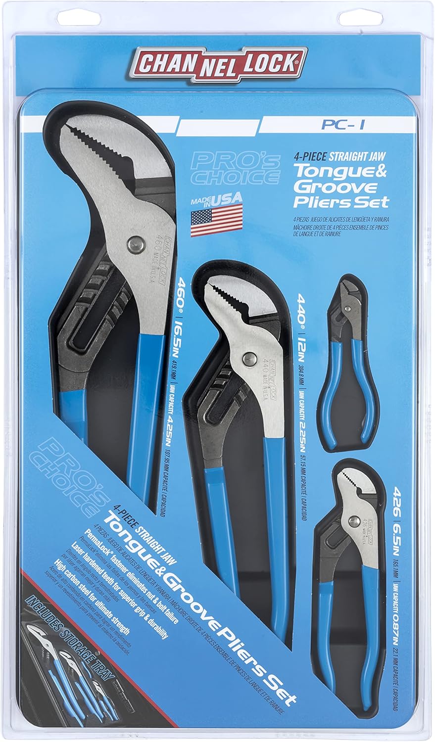 CHANNELLOCK Channellock PC-1 4Pc Tongue Groove Display 460440426424