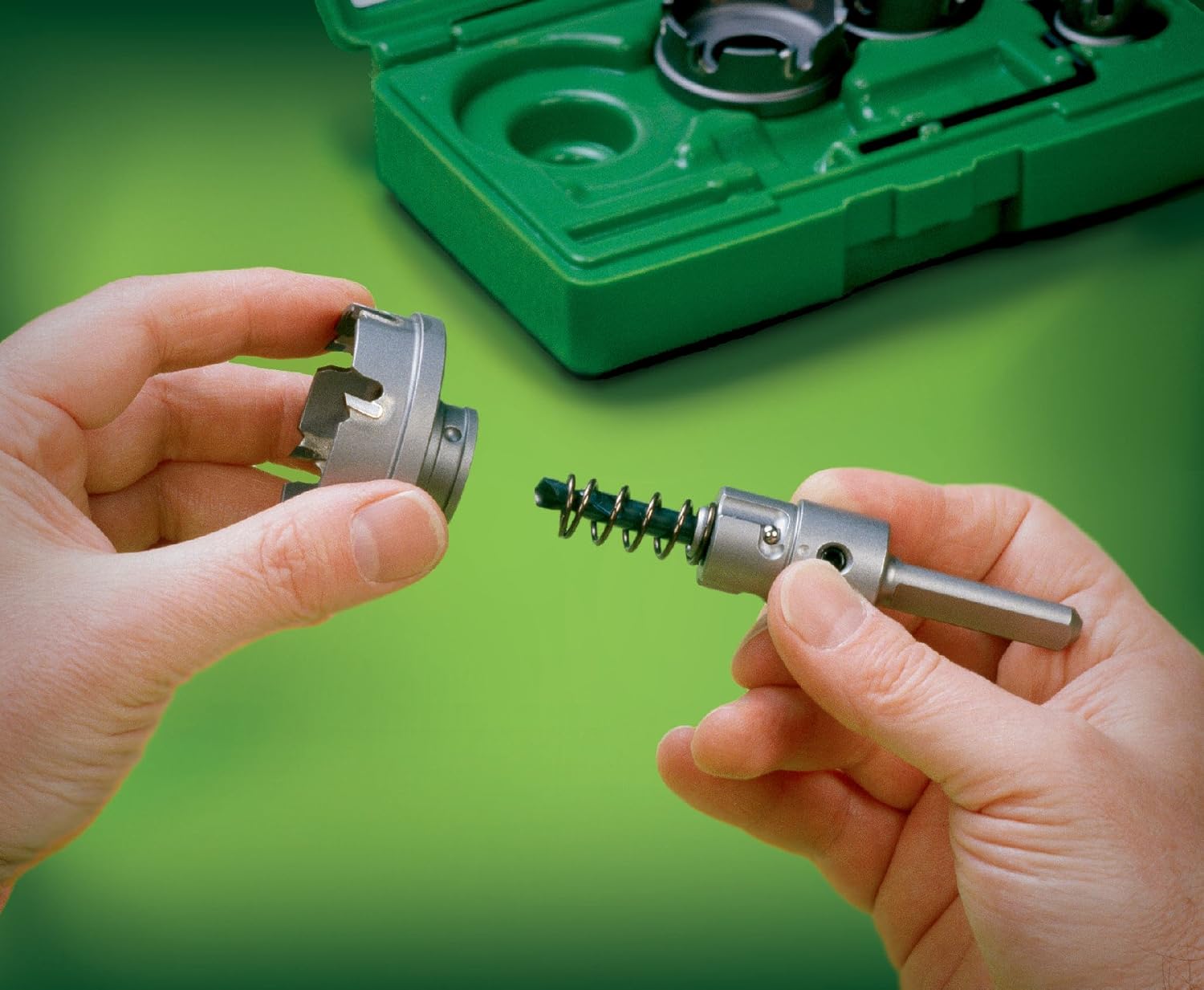 GREENLEE Greenlee 660 7-Piece Quick Change Carbide-Tipped Hole Cutter Set, 7/8 - 2