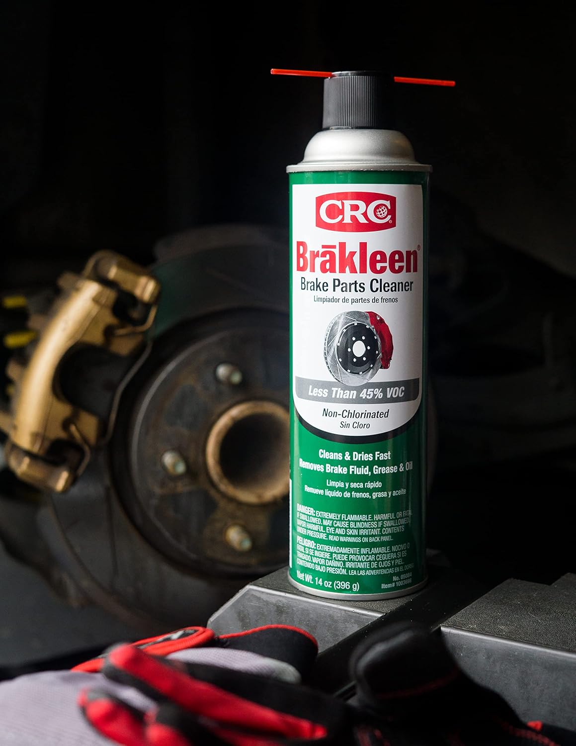 CRC INDUSTRIES CRC 05084 Brakleen Brake Parts Cleaner Non-Chlorinated 14 Wt Oz