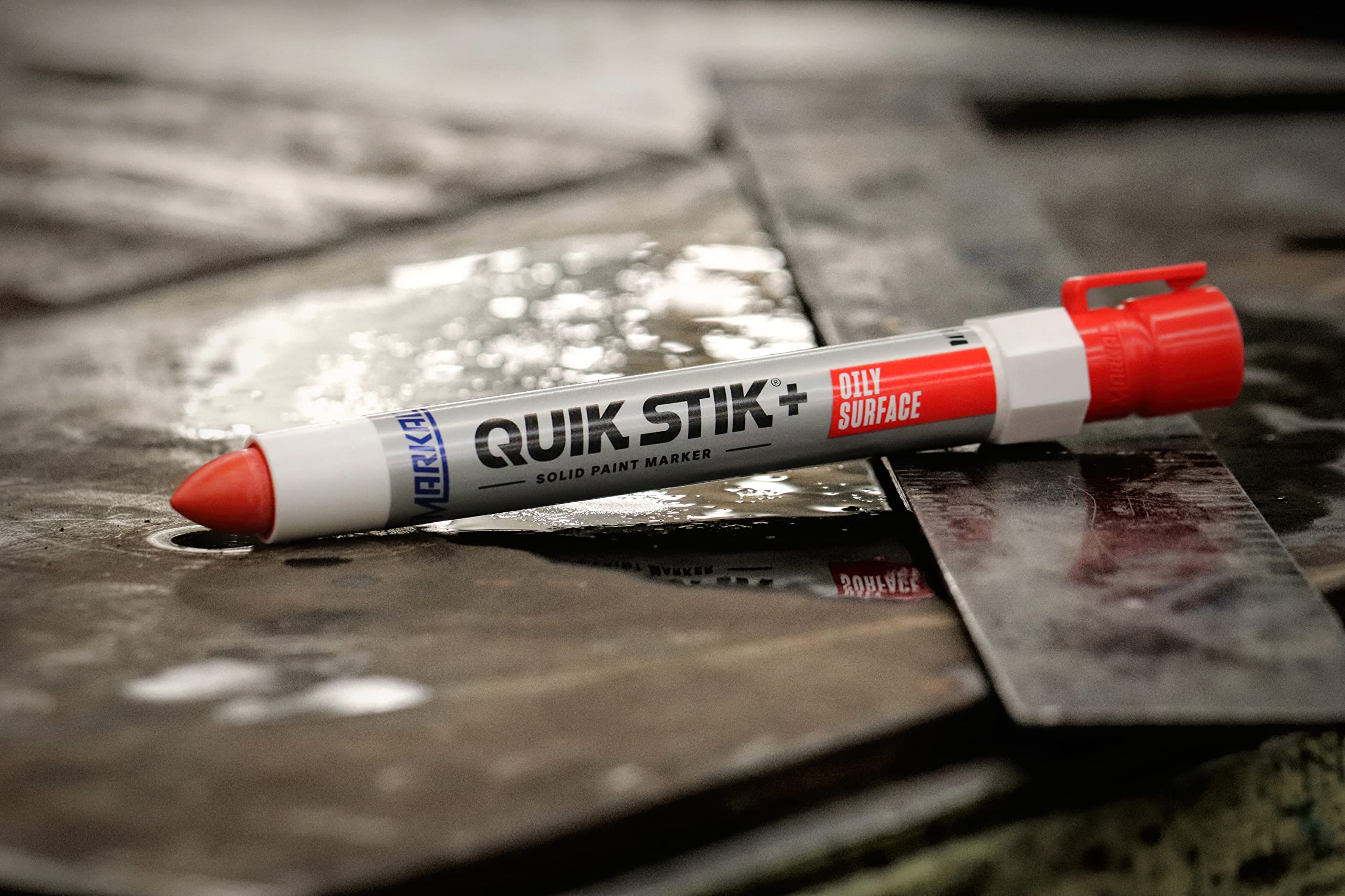 MARKAL Markal 28882 Quik+ Stik Oily Surface Solid Paint Marker 1 Count Pack of 12
