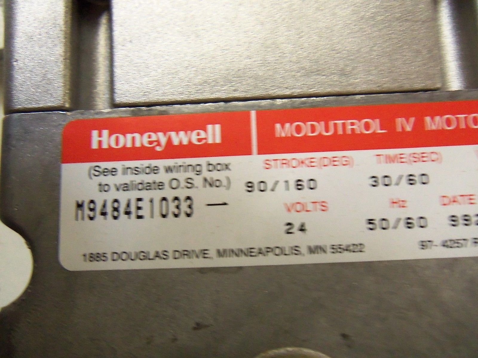 HONEYWELL Honeywell M9484E1033 Modutrol IV Motor 150 lb-in 1 Switch