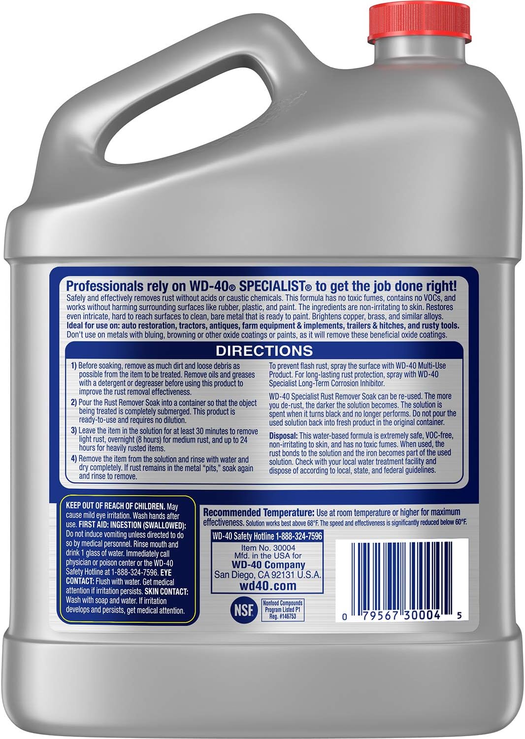 WD-40 WD-40 300042 Specialist Rust Remover Soak 1 Gallon 4-Pack