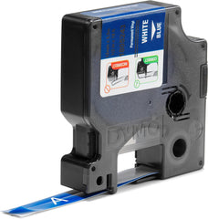 DYMO 1805243 Industrial Labels for DYMO Industrial Rhino Label Makers White on Blue 1/2 1 Roll