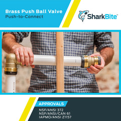 SharkBite UXLBV41 1-1/2 Inch Ball Valve Push to Connect