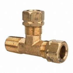 PARKER Parker 171CA-6-4 Compression Male Run Tee Brass 1000 Psi