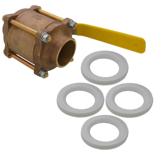 APOLLO VALVES Apollo Valves 8220801 2 3-Piece Full Port Sweat Ball Valve 376 Cv