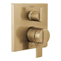 DELTA FAUCET Delta Faucet t27967-cz Angular Modern Monitor 17 Series Two-handle Valve Trim 6-function Diverter Champagne Bronze