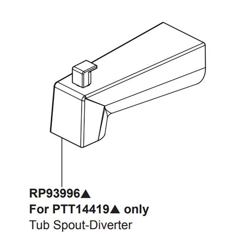 PEERLESS Peerless RP93996BL Tub Spout