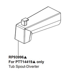 PEERLESS Peerless RP93996BL Tub Spout