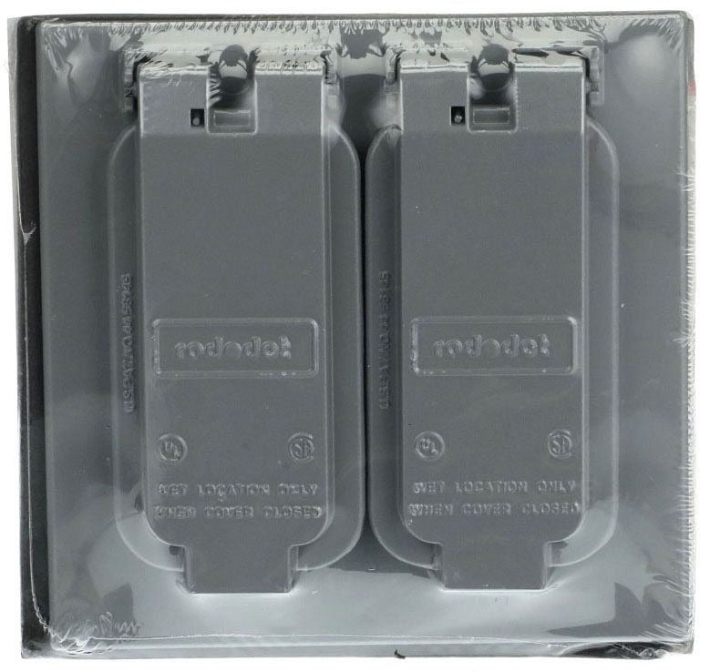 MULBERRY METAL PRODUCTS Mulberry Metal Products 30458 Weatherproof duplex receptacle cover (2-gang) (fka R-DOT 2CCD)