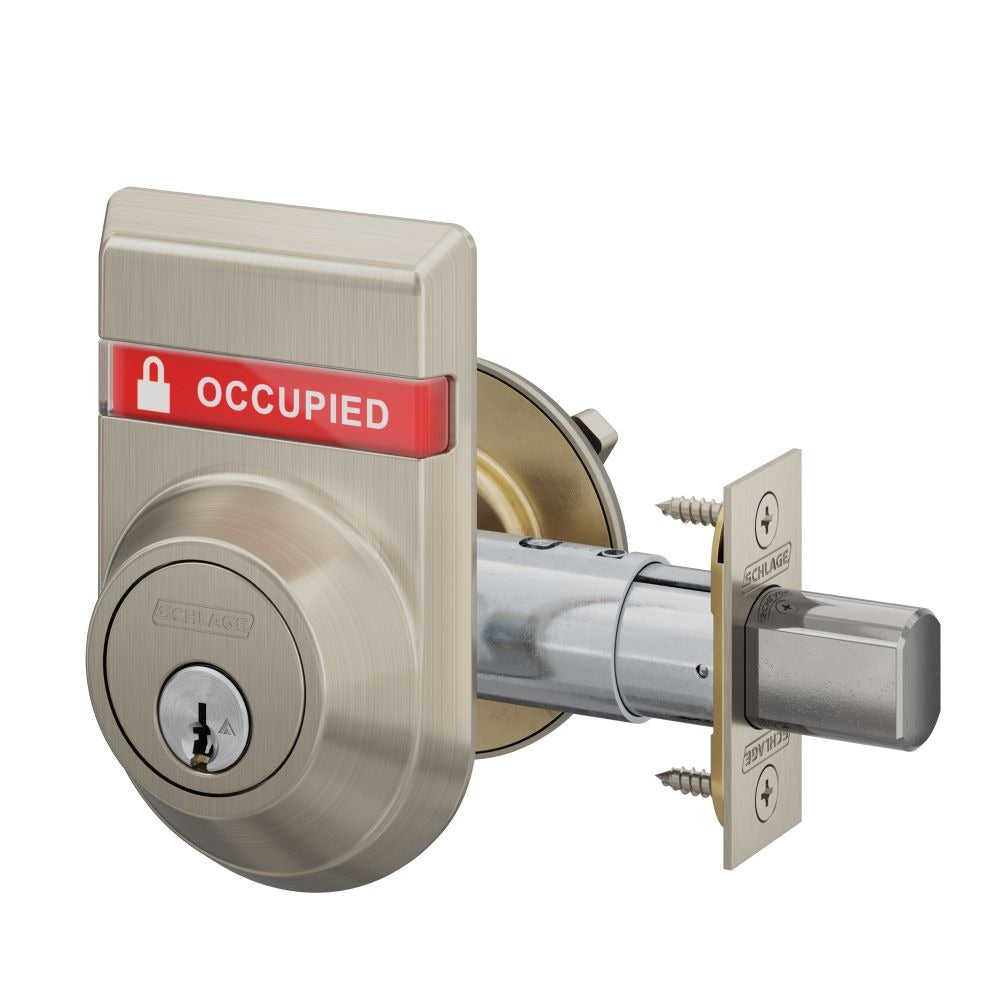 SCHLAGE Schlage Commercial B560P619OSOCC Grade 2 Deadbolt Satin Nickel
