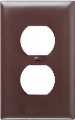 LEGRAND Pass Seymour TP8CC25 1 Gang Duplex Nylon Wall Plate Brown 25pk