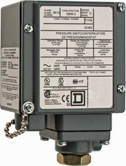 SCHNEIDER ELECTRIC Square D 9012GBW2 Pressure Switch 20-675 Psig Spdt-db
