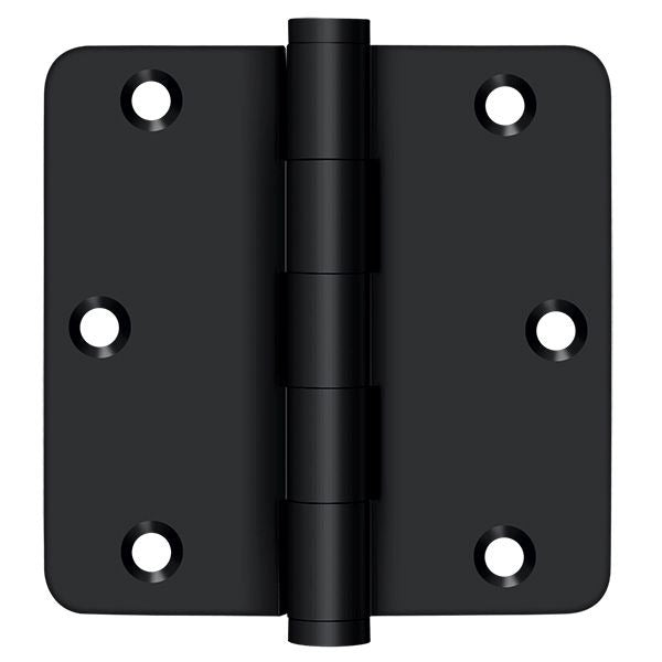 DELTANA Deltana DSB35R419-R Radius Corner Hinge Black Finish