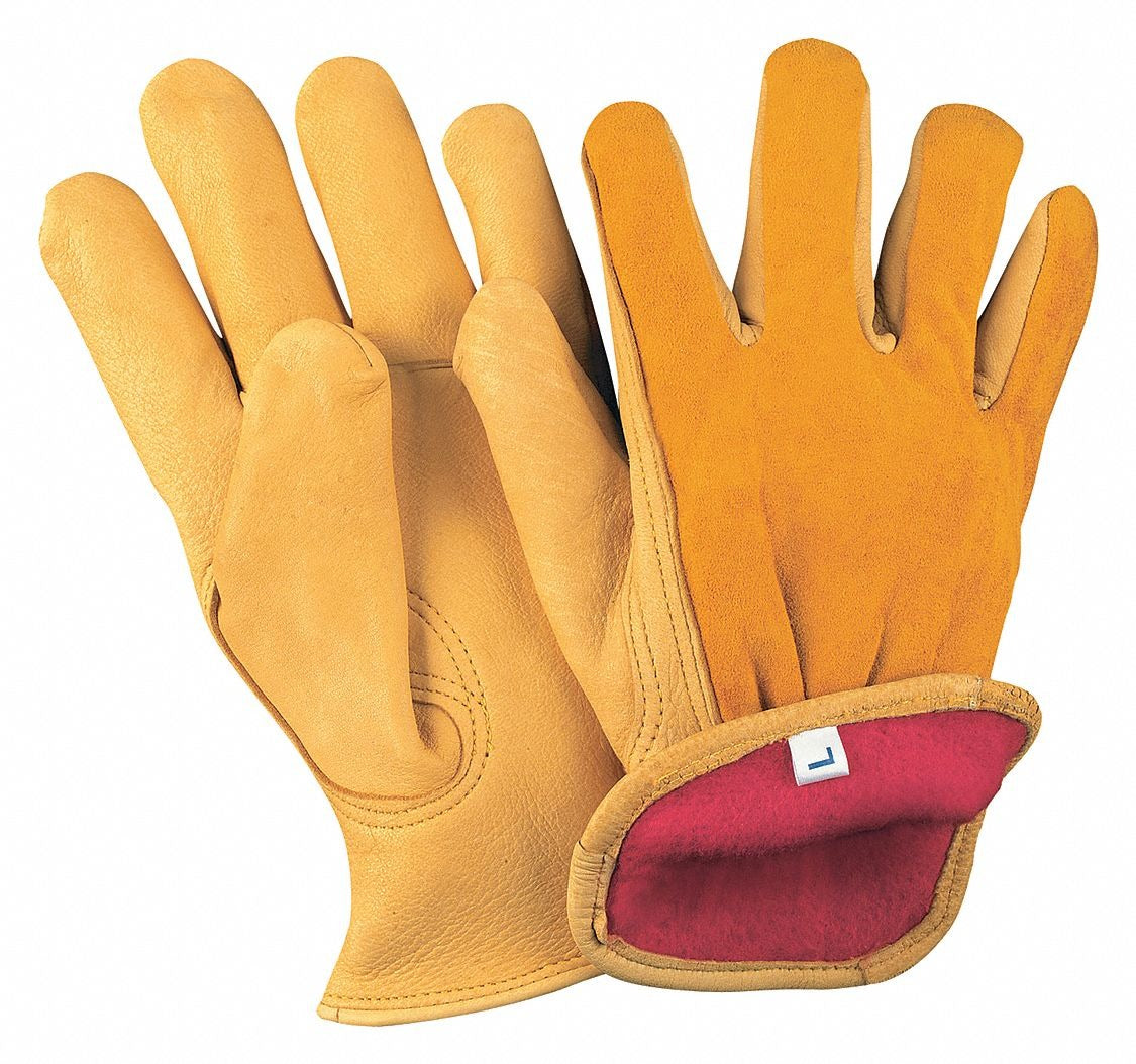 MCR SAFETY Mcr Safety 3555L Fleece Lined Select Grade Deer Drivers Gloves Large (Pair)