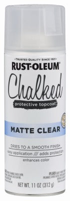 RUST-OLEUM Rust-oleum 302599 Chalked Ultra Matte Top Coat Spray 11 Oz