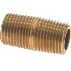 MERIT BRASS Merit Brass 2002-001BSPT Brass Pipe Nipple 1/8 Bspt