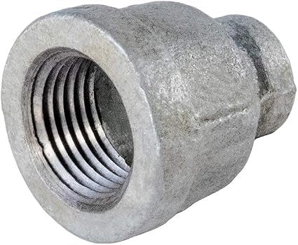 EVERFLOW Everflow GMRC1142 Reducing Coupling Galvanized Malleable (1-1/4 x 3/4) Bluefin GVC125-075C