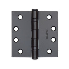 EMTEK Emtek 94014US19 Square Steel Ball Bearing Hinges 4x4 Flat Black