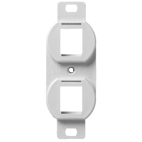 HUBBELL Hubbell Premise Wiring BR106W Duplex 106 Faceplate