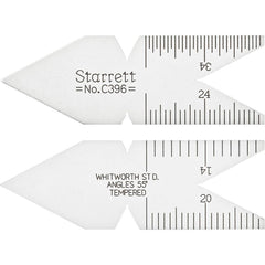 STARRETT Starrett 51477 Center Gage 55 Degree Satin Chrome Steel