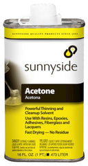 SUNNYSIDE Sunnyside 84016 Fast Evaporating Acetone (1 Pint)