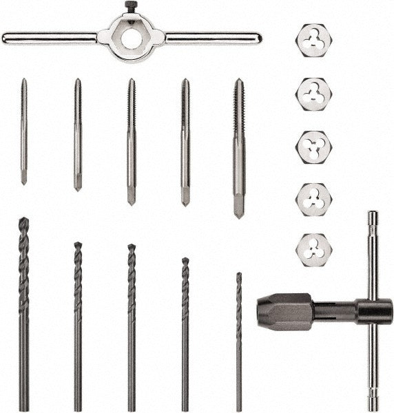 DEWALT Dewalt DWA1451 Tap Die Set 6-32 to 1/4-20 Unc 17 Pc