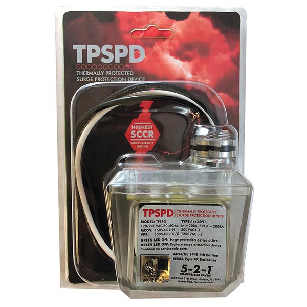 CPS PRODUCTS CPS TPSPD Thermally Protected Surge Protection Device, Electrical Ratings: 100000 A, 50, 60 Hz, 200 kA Short Circuit