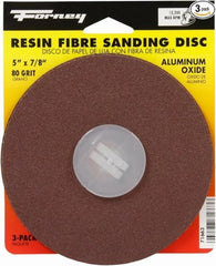 FORNEY Forney Industries Inc 71663 Resin Fibre Sanding Disc 80 Grit